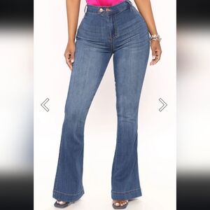 NWT High Waist Trouser Flare Jean